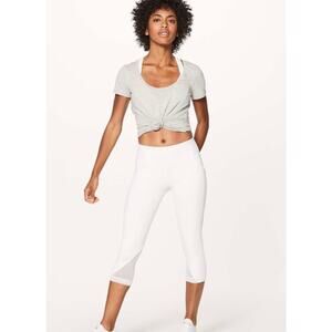 Lululemon Sweat Your Heart Out High-Rise Crop Women's athletic Leggings size 8